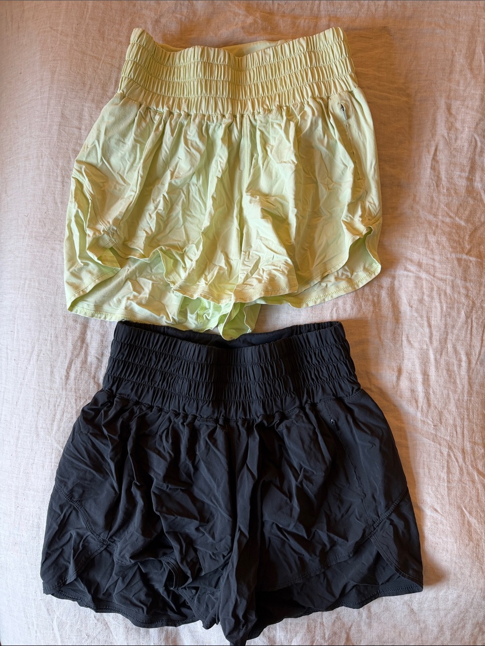 Set of 2 Outdoor Voices High-Waist Athletic Running Shorts